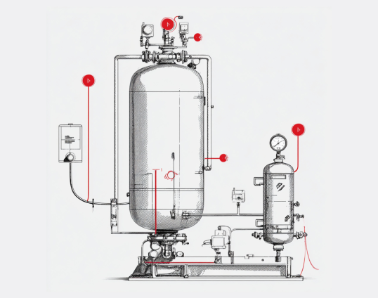 industriële infographic over lekdetectie in de koeltechnische branche